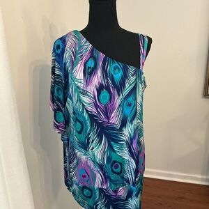 Colorful Abstract Print Top